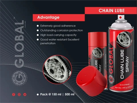 GLOBAL CHAIN MAINTENANCE KIT (CHAIN LUBE-100ml) (CHAIN CLEANER-100ml)